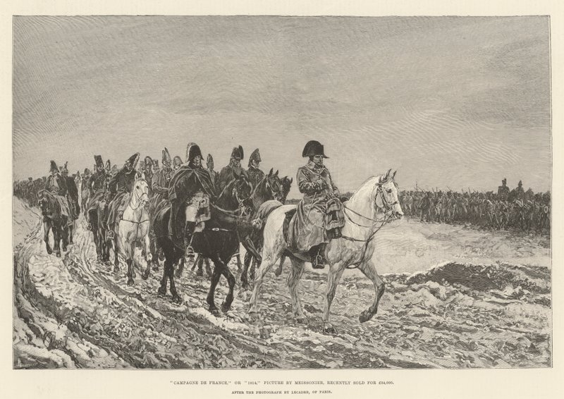 Campagne de France, vagy 1814, nemrég 34 000 fontért kelt el. alkotó: Jean Louis Ernest Meissonier