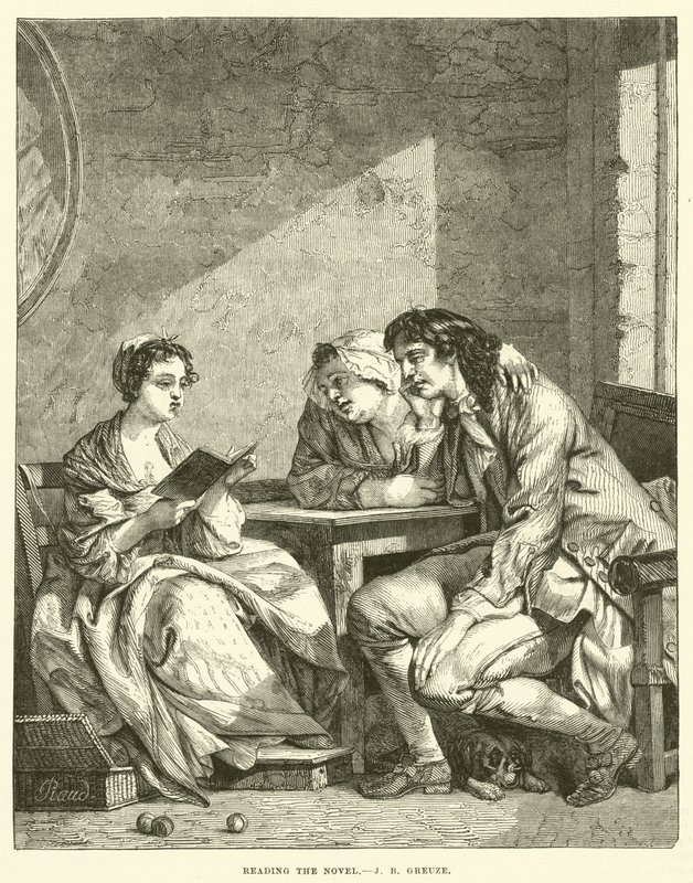 A regény olvasása alkotó: Jean Baptiste Greuze