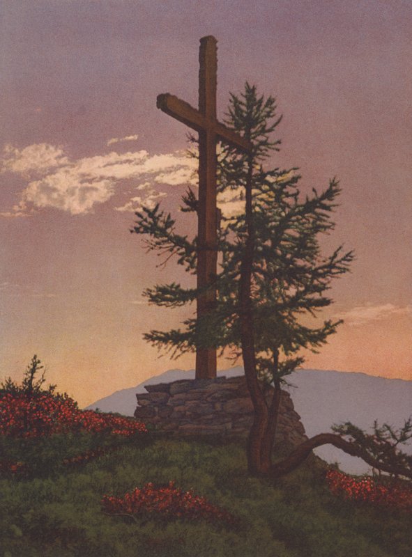Svájc: Alpesi béke (színes fotó) alkotó: Jean Gaberell