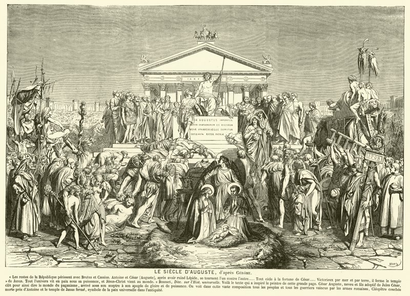 Augustus évszázada (metszet) alkotó: Jean Leon (after) Gerome