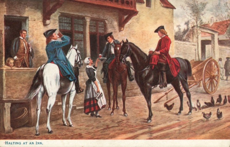 Megállás egy fogadóban alkotó: Jean Louis Ernest after Meissonier