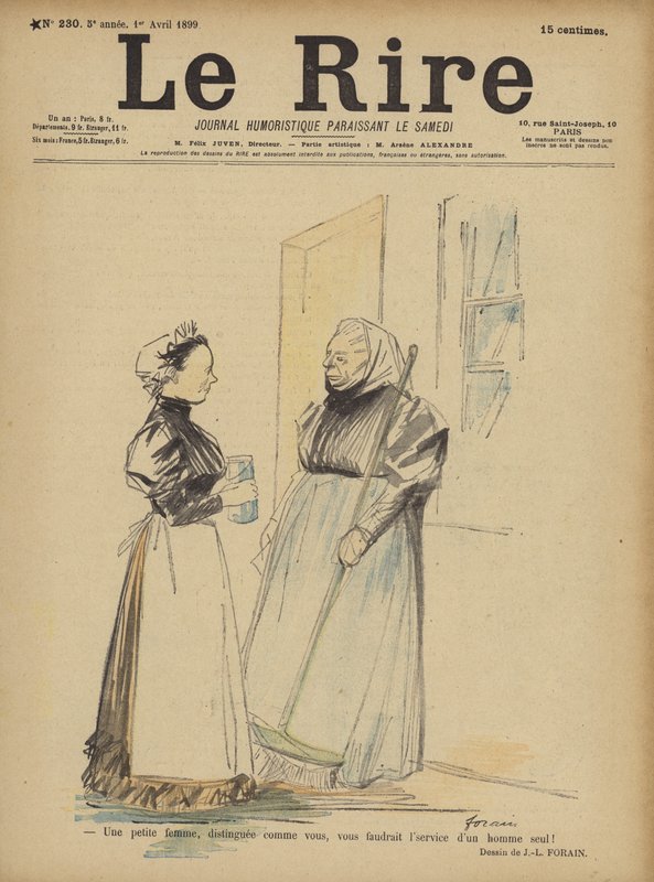 Illusztráció Le Rire alkotó: Jean Louis Forain