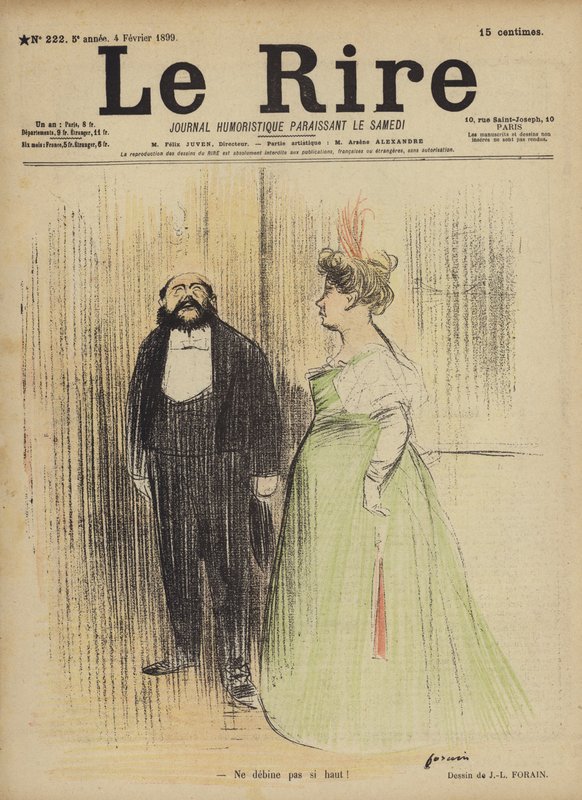 Illusztráció Le Rire alkotó: Jean Louis Forain
