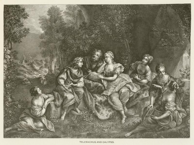 Telemachus és Calypso alkotó: Jean Raoux