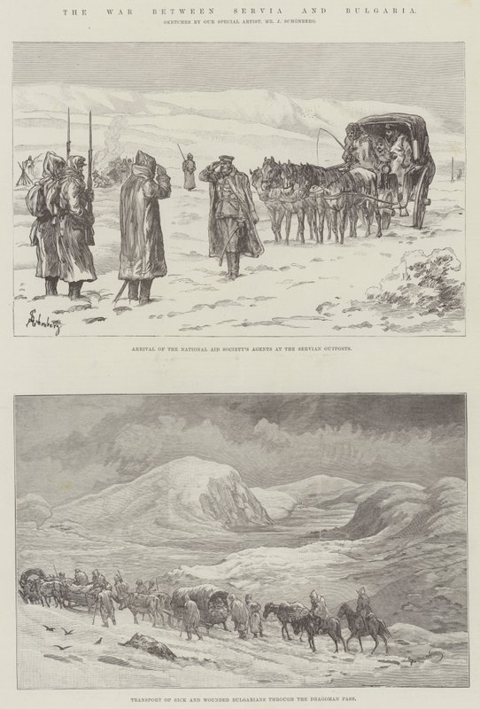 Szerbia és Bulgária háborúja alkotó: Johann Nepomuk Schonberg