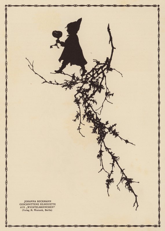 Tündér sziluettje (litográfia) alkotó: Johanna Beckmann