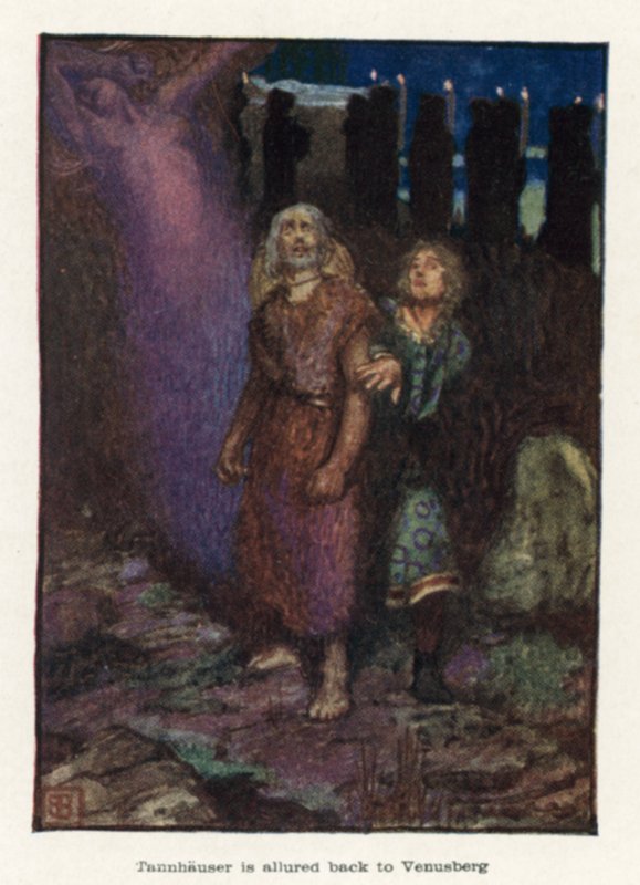 Tannhausert visszacsábítja a Venusberg alkotó: John Byam Liston Shaw