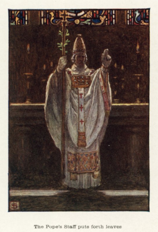 A pápai vezérkar leveleket tesz ki alkotó: John Byam Liston Shaw