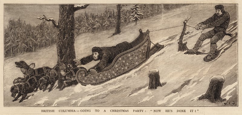 British Columbia, karácsonyi partira megy, most megtette! alkotó: John Charles Dollman