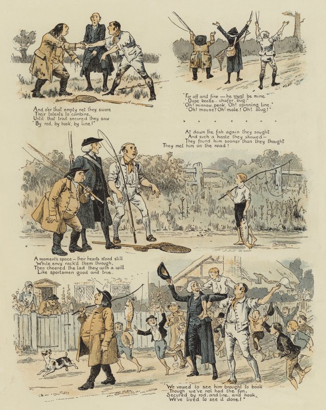A nagy vén pisztráng (chromolitho) alkotó: John Charles Dollman