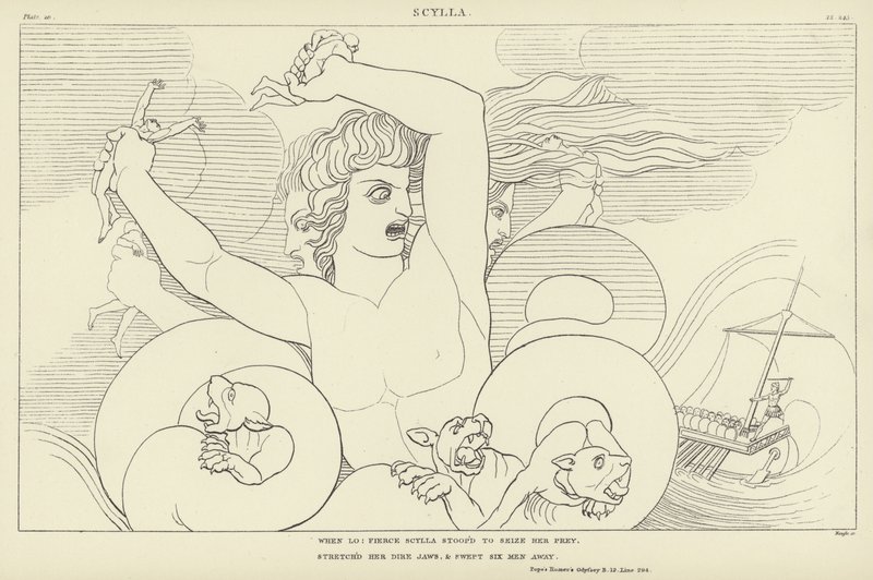 Scylla  alkotó: John Flaxman