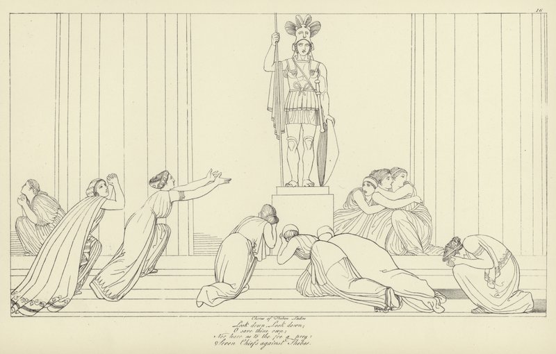Hét főnök Théba ellen alkotó: John Flaxman