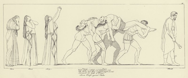 Hét főnök Théba ellen alkotó: John Flaxman
