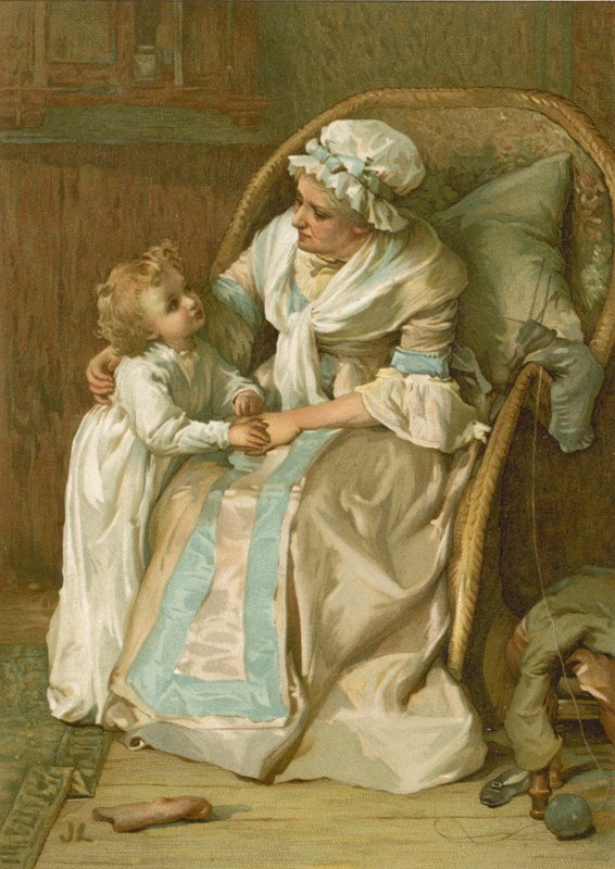 Nagymama történetei (chromolitho) alkotó: John Lawson