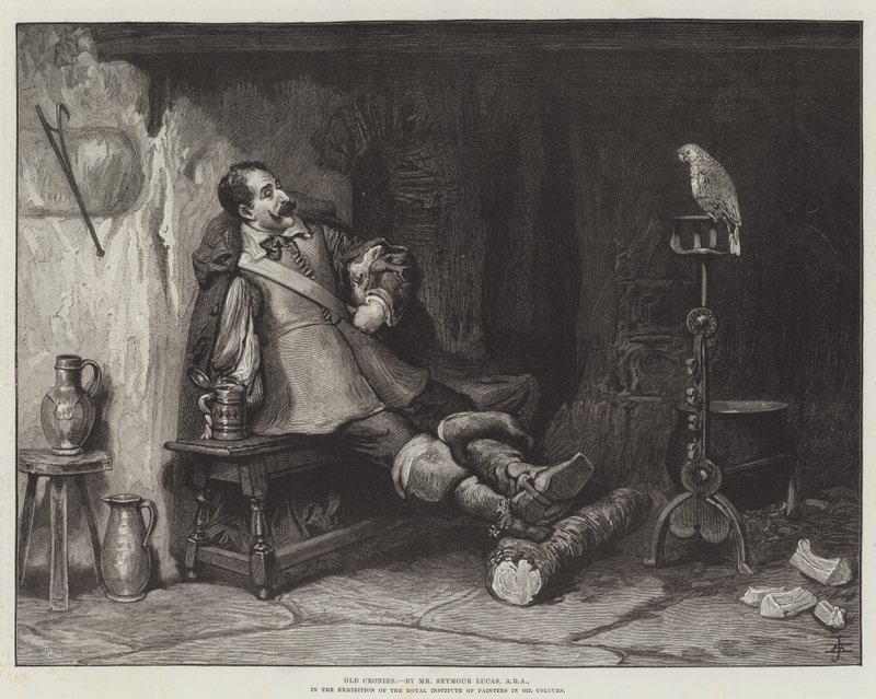Régi cimborák alkotó: John Seymour Lucas