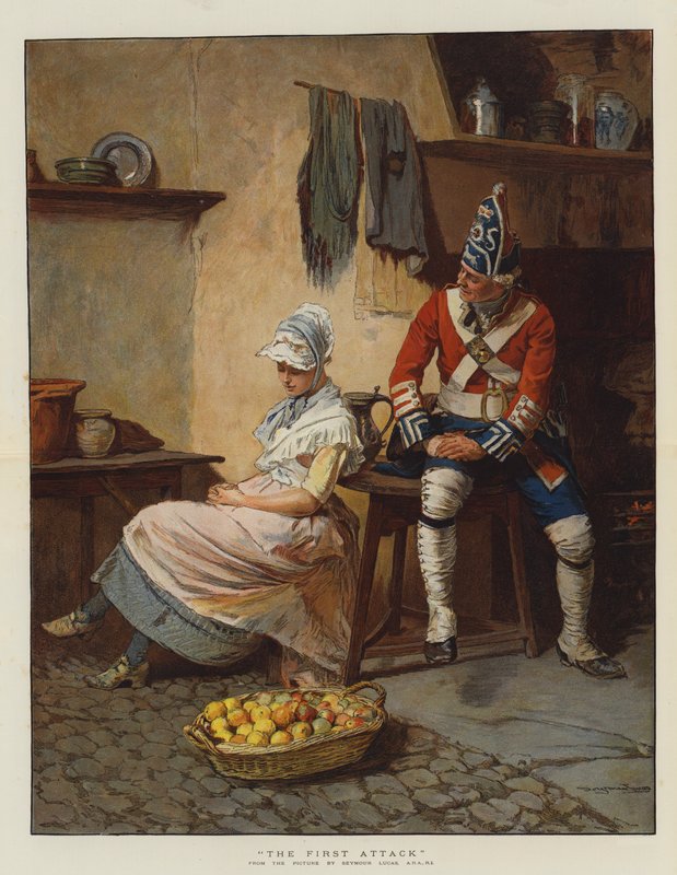 Az első támadás alkotó: John Seymour Lucas