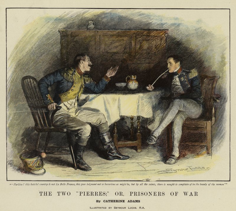 A két Pierres; avagy a hadifoglyok (chromolitho) alkotó: John Seymour Lucas