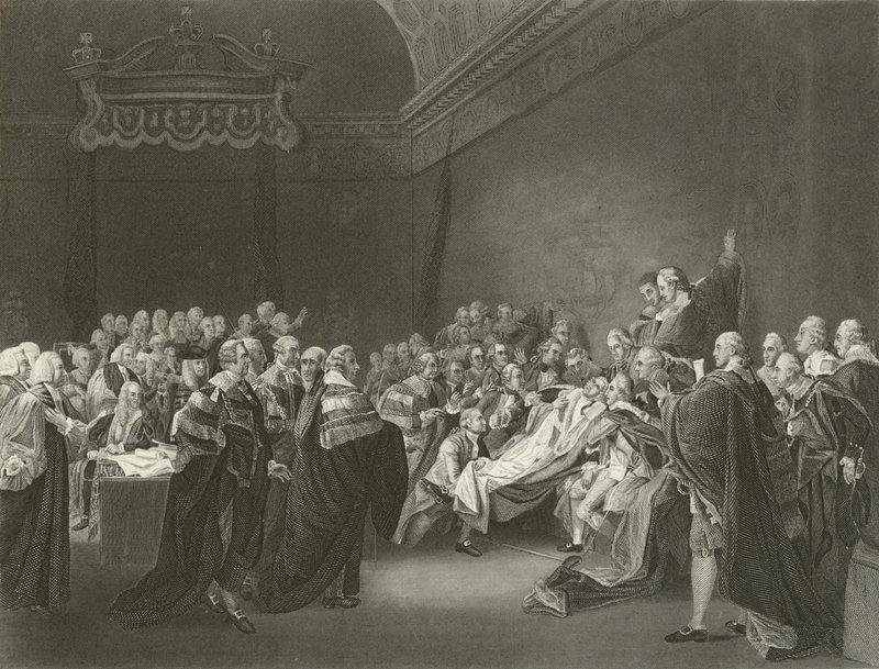 Chatham grófjának halála, 1778 alkotó: John Singleton Copley