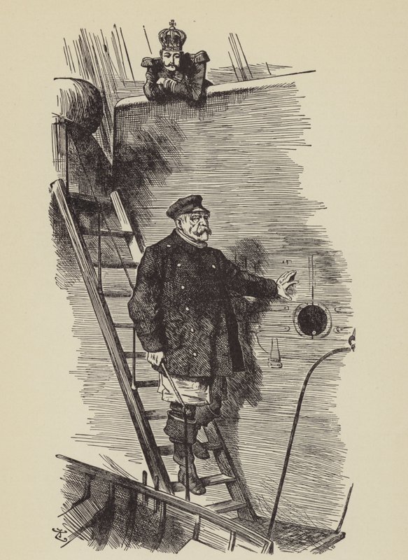 A pilóta ledobása (f/w fotó) alkotó: John (after) Tenniel