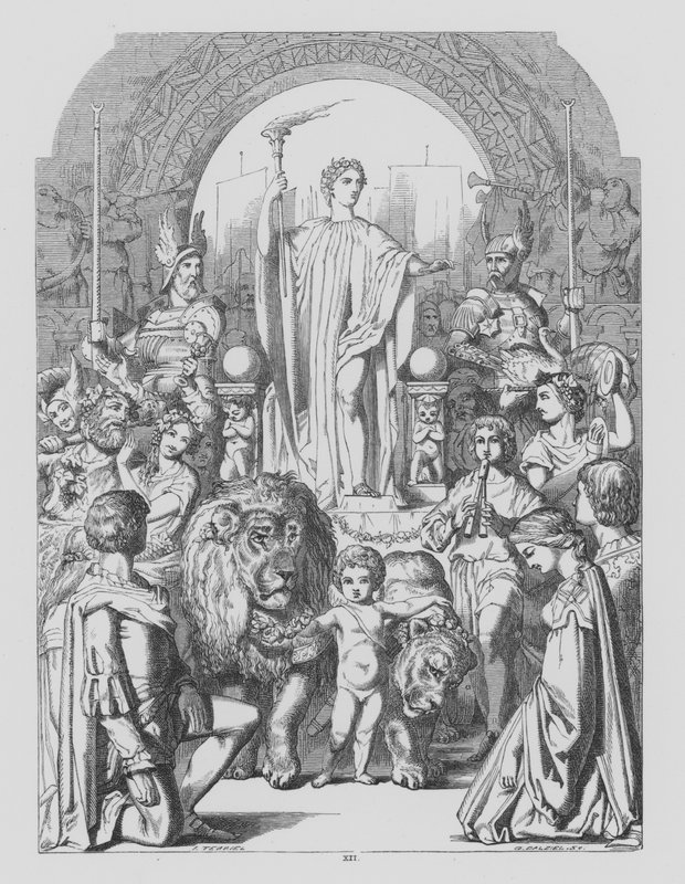 John Milton, L’Allegro (metszet) alkotó: John (after) Tenniel