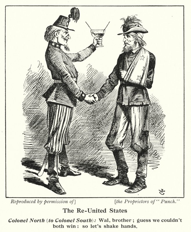 Az újra Egyesült Államok (litho) alkotó: John (after) Tenniel