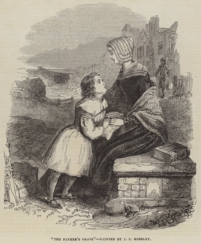 Az apa sírja alkotó: John Callcott Horsley