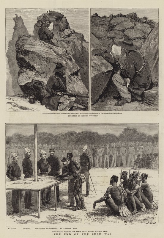 A zulu háború vége alkotó: John Charles Dollman