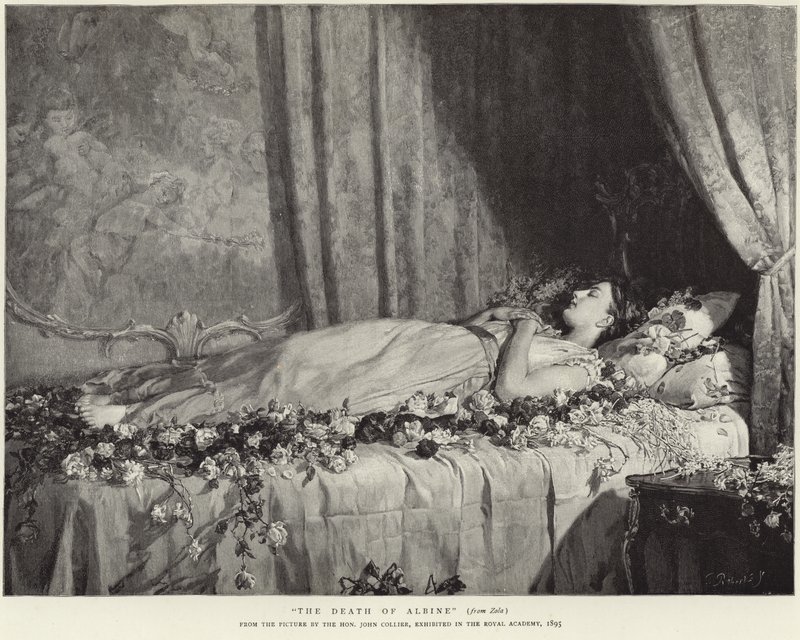 Albine halála alkotó: John Collier