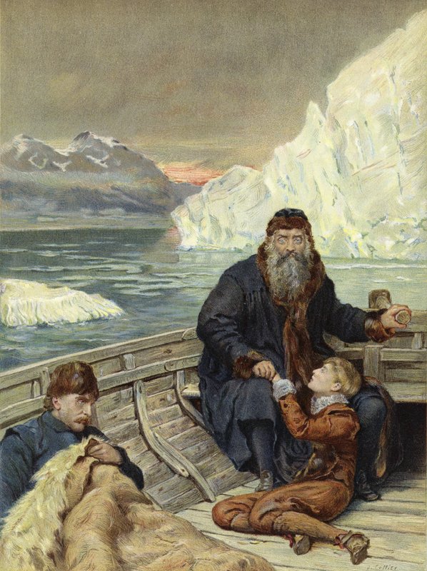 Henry Hudson utolsó utazása (chromolitho) alkotó: John Collier
