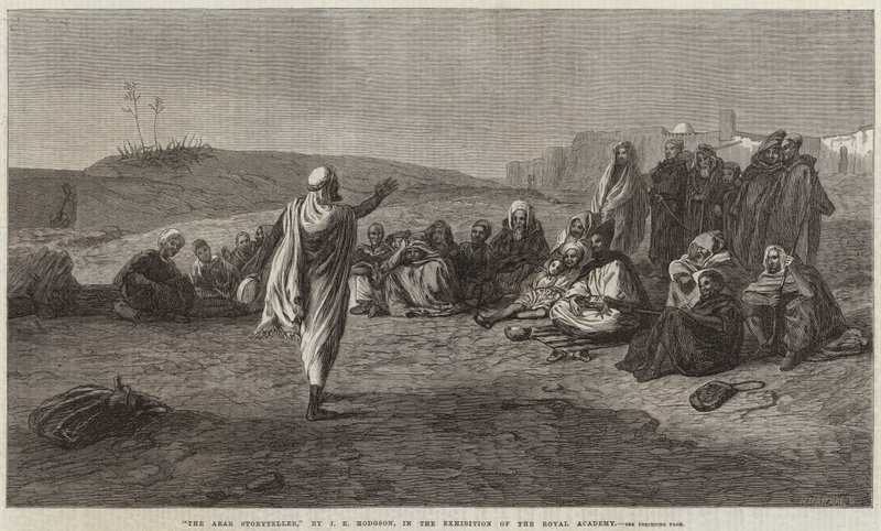 Az arab mesemondó alkotó: John Evan Hodgson