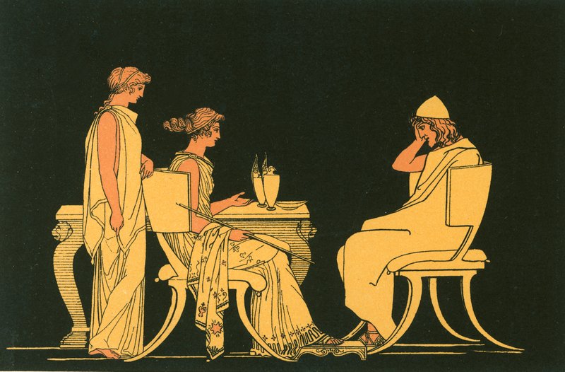 Ulysses a Circe asztalánál alkotó: John Flaxman