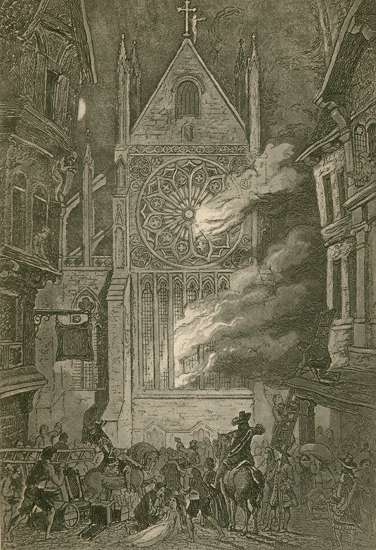 A Szent Pál-templom felgyújtása alkotó: John Franklin