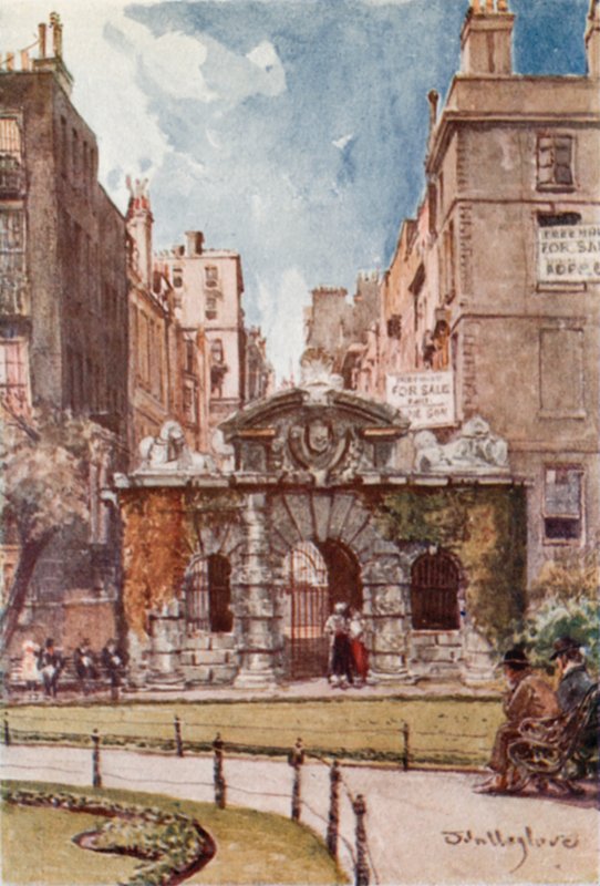 York Gate, Buckingham Street, Strand alkotó: John Fulleylove
