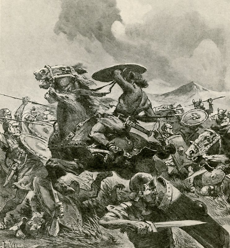 A rómaiak a Hannibálok seregével harcolnak alkotó: John Harris Valda