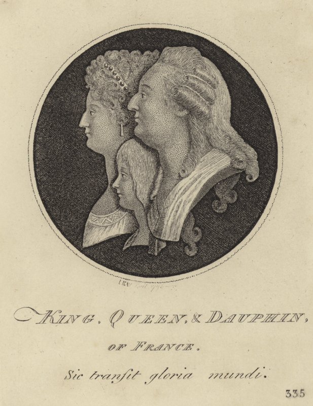 Franciaország királya, királynője és Dauphin alkotó: John Kay