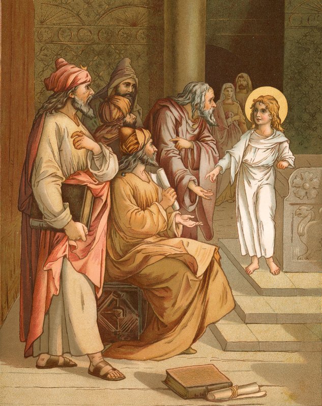 Jézus, mint fiú, a templomban alkotó: John Lawson