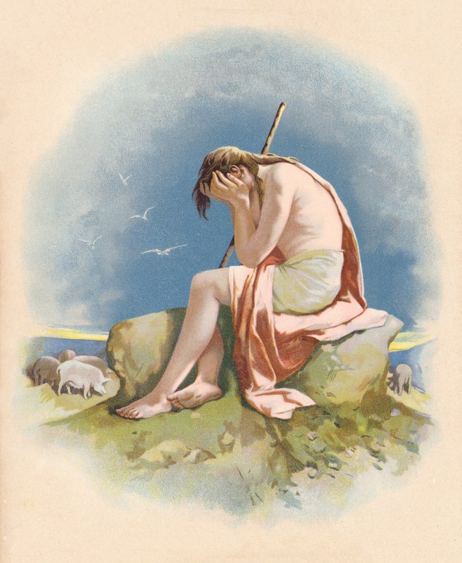 A tékozló fiú (színes litográfia) alkotó: John Lawson