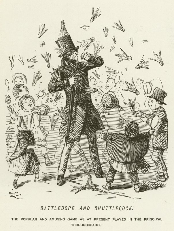 Battledore és Shuttlecock alkotó: John Leech