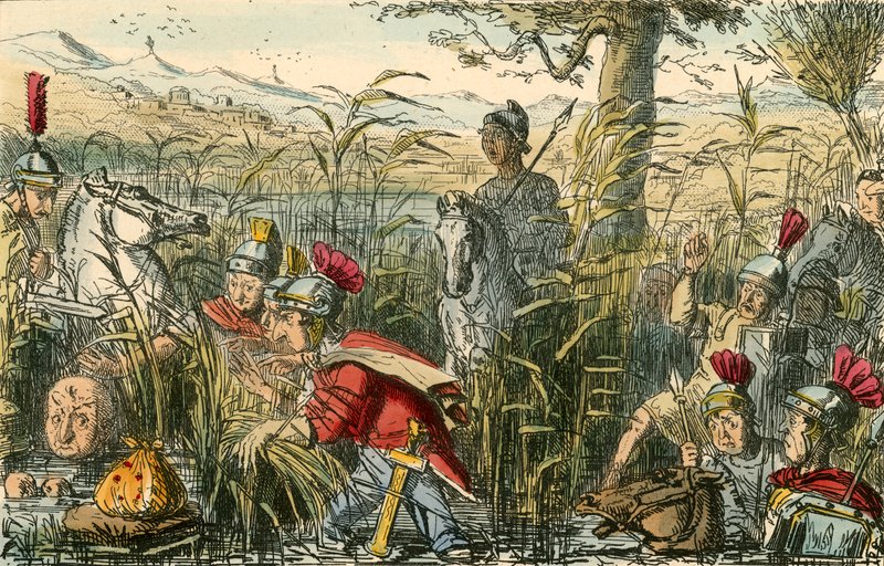Marius a Minturnae-i mocsarakban fedezte fel alkotó: John Leech