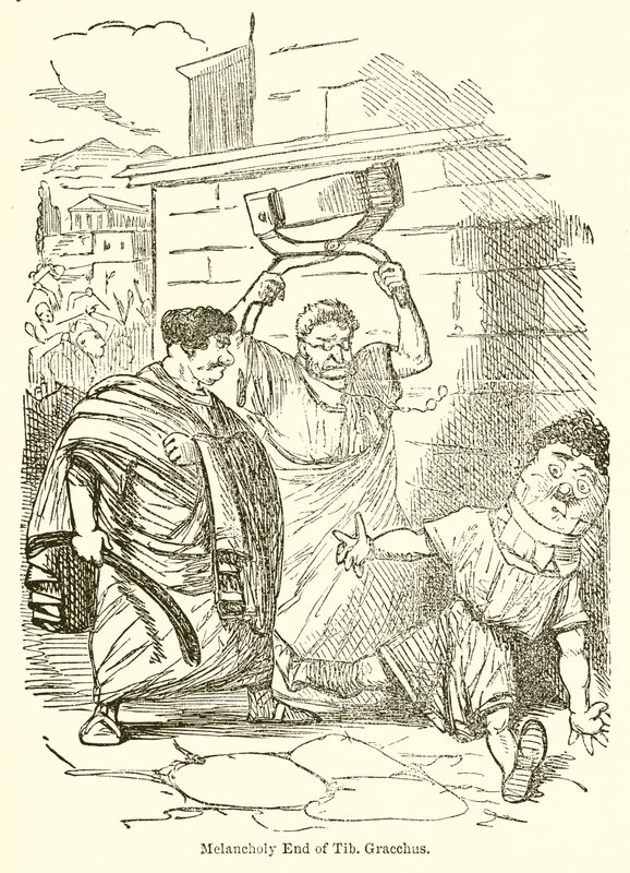 Melankolikus Tib vége. Gracchus alkotó: John Leech