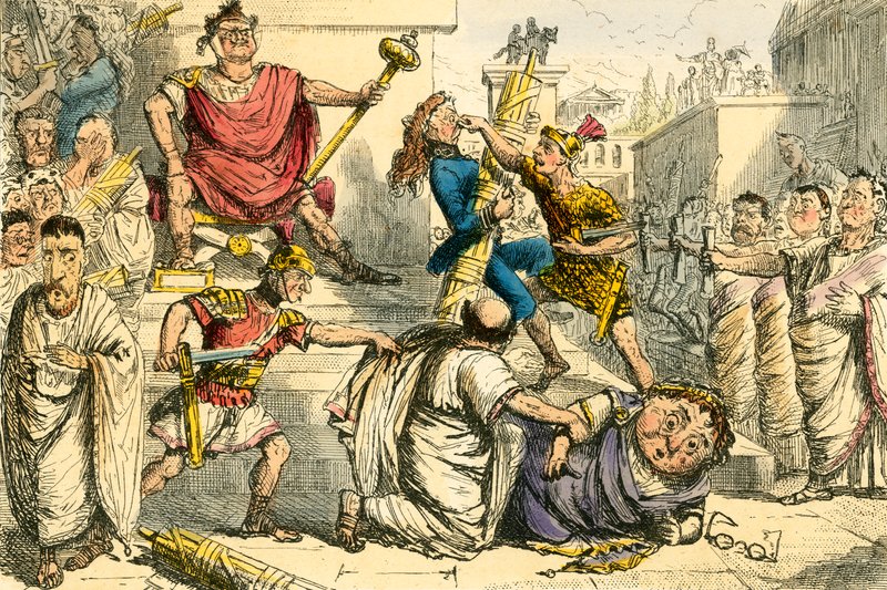 Tarquinius Superbus királlyá teszi magát alkotó: John Leech