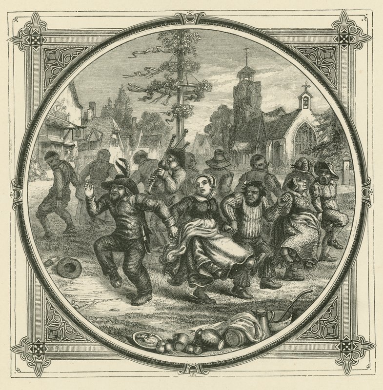 Cripple mindig vezeti a táncot (metszet) alkotó: John Leighton