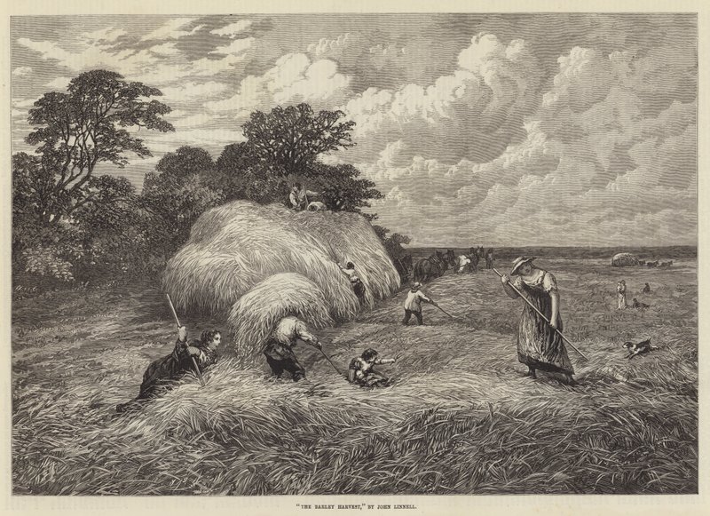 Az árpaszüret alkotó: John Linnell