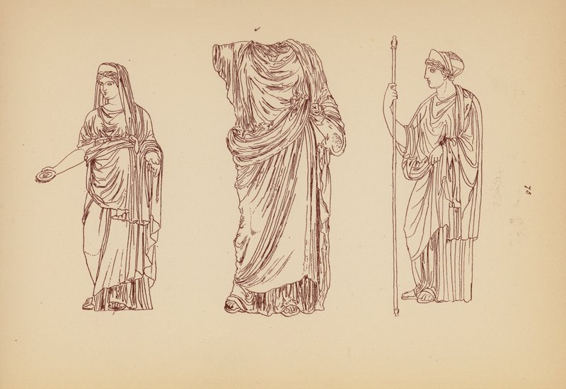Ókori görög női viselet (litográfia) alkotó: John Moyr Smith