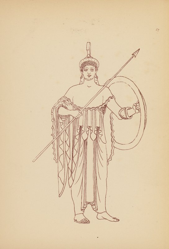 Ókori görög női viselet (litográfia) alkotó: John Moyr Smith
