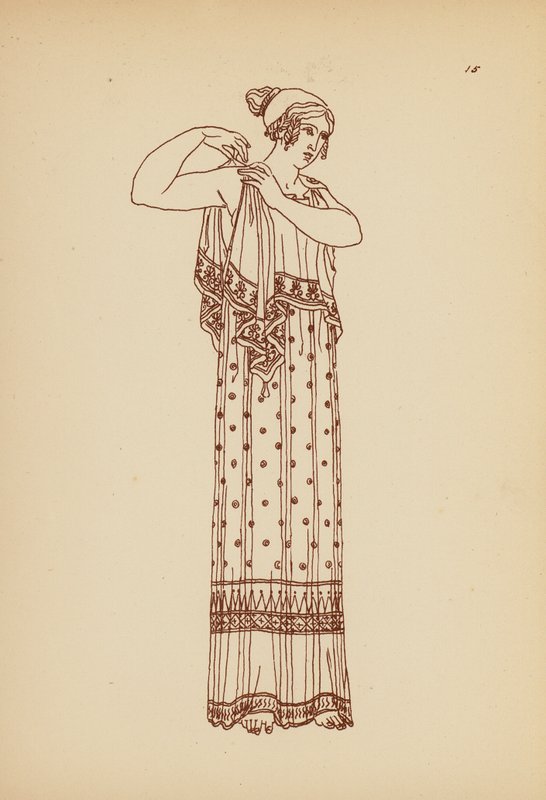 Ókori görög női viselet (litográfia) alkotó: John Moyr Smith