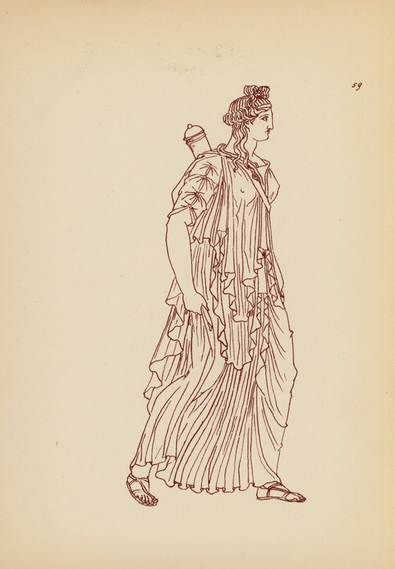 Ókori görög női viselet (litográfia) alkotó: John Moyr Smith
