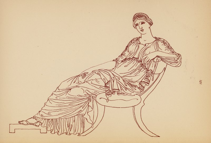 Ókori görög női viselet (litográfia) alkotó: John Moyr Smith