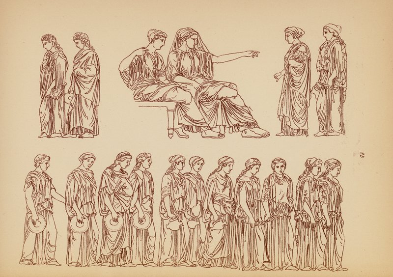 Ókori görög női viselet (litográfia) alkotó: John Moyr Smith