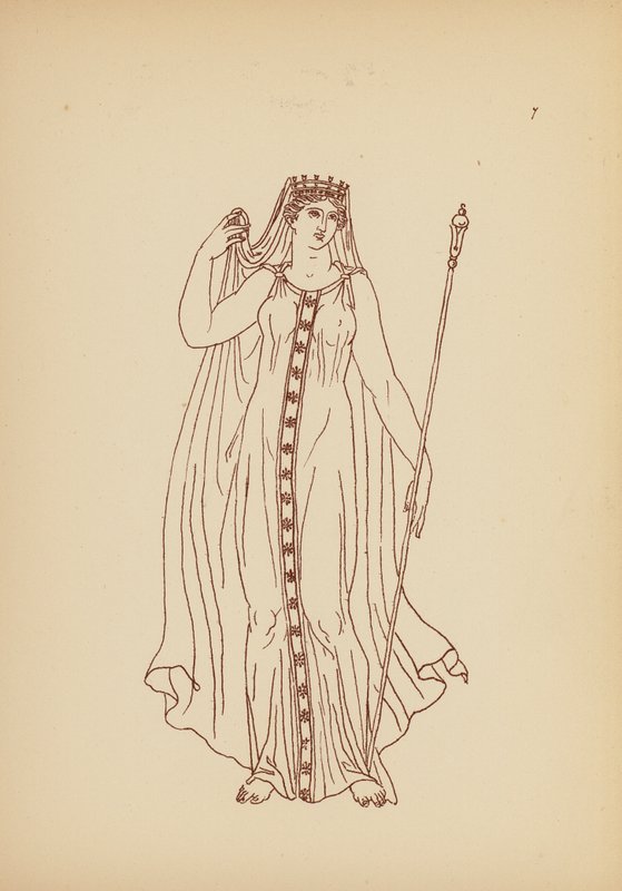Ókori görög női viselet (litográfia) alkotó: John Moyr Smith